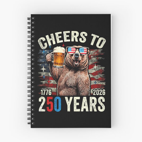 Item preview, cheers to 250 years funny bear designed and sold by schoolofbullies.