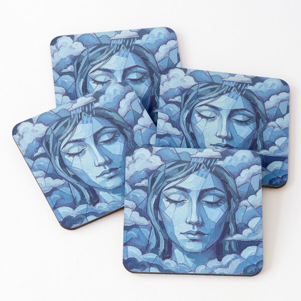 Item preview, Kobieta z chmurami designed and sold by Motherkey.