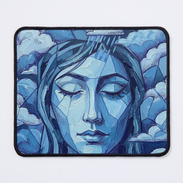 Item preview, Kobieta z chmurami designed and sold by Motherkey.