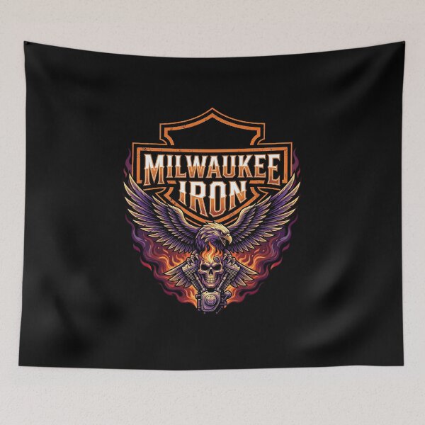 Item preview, Milwaukee Iron Harley Davidson Custom Bike Lifestyle Artwork designed and sold by enzoade.