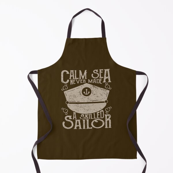 Item preview, A Calm Sea Never Made A Skilled Sailor Vintage Quote designed and sold by TIGER-GEMINI.