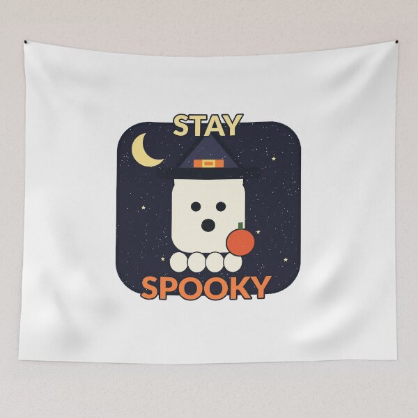 Artikelvorschau, Stay Spooky Süßes Geist Halloween Design entworfen und verkauft von Cozy Oddities Studio.