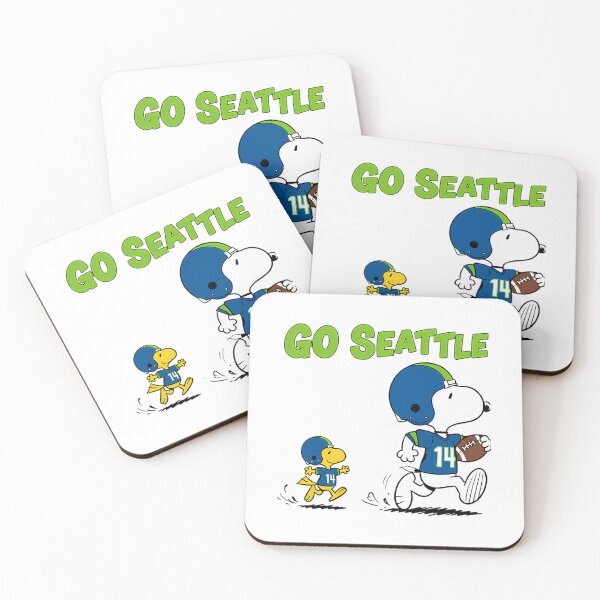 Aperçu de l'œuvre Seattleoopy Seahawks Snoopy et Woodstock créée et vendue par rakasinatra.