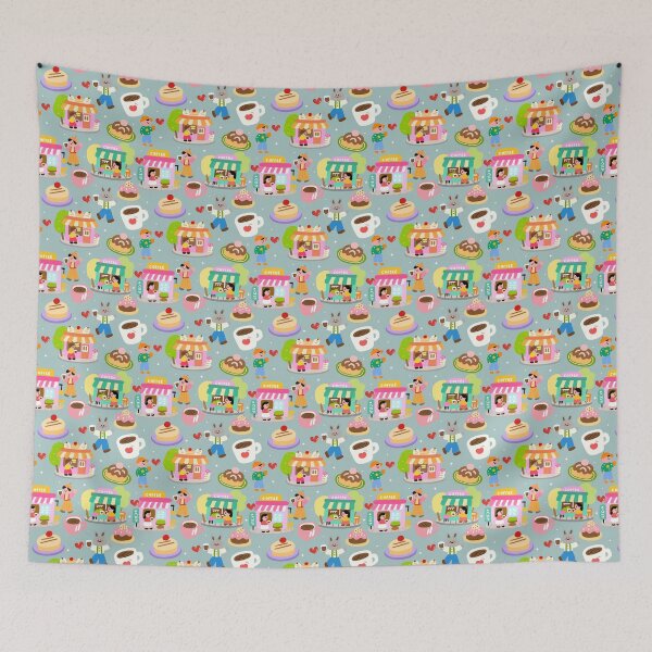 Item preview, Floating Coffee Break Seamless  designed and sold by KJackArtwork.