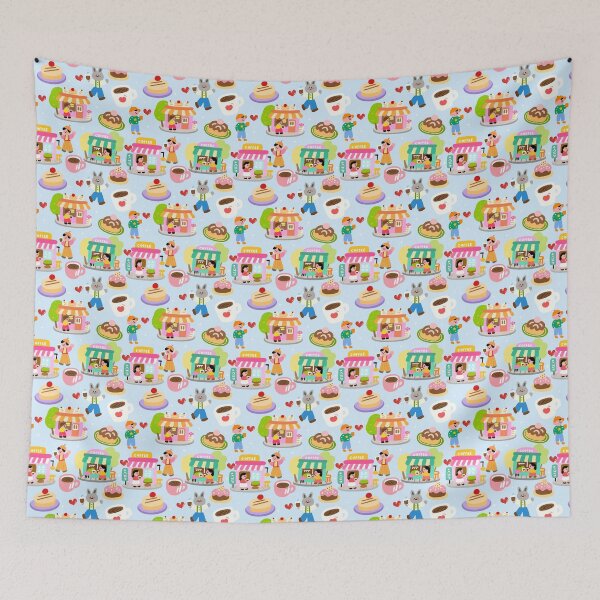Item preview, Floating Coffee Break Seamless  designed and sold by KJackArtwork.
