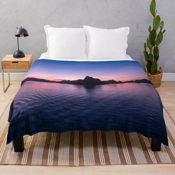 Item preview, Sunset over Ha Long Bay - Golden Hour | Majestic Vietnam Seascape Art designed and sold by Ross.A.Campbell.