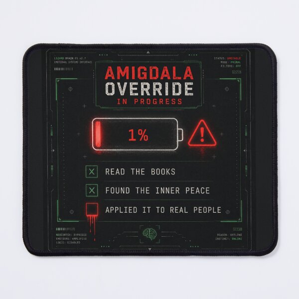 Item preview, Amigdala Override In Progress | Cyberpunk Lizard Brain Design designed and sold by InnerwayStudio.