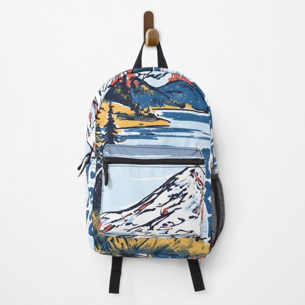Item preview, Mount Rainier National Park Colorful Landscape Cute Bear designed and sold by HowToCanadian.