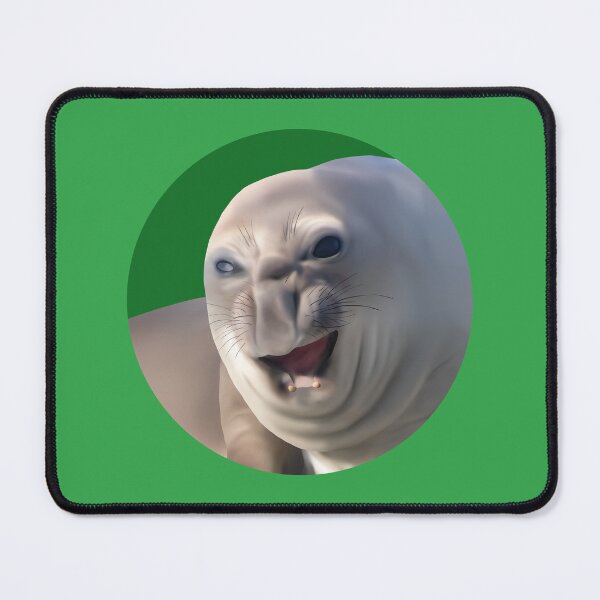 Item preview, Grumpy Ihupuku (Elephant Seal) on Green designed and sold by GivernyKate.