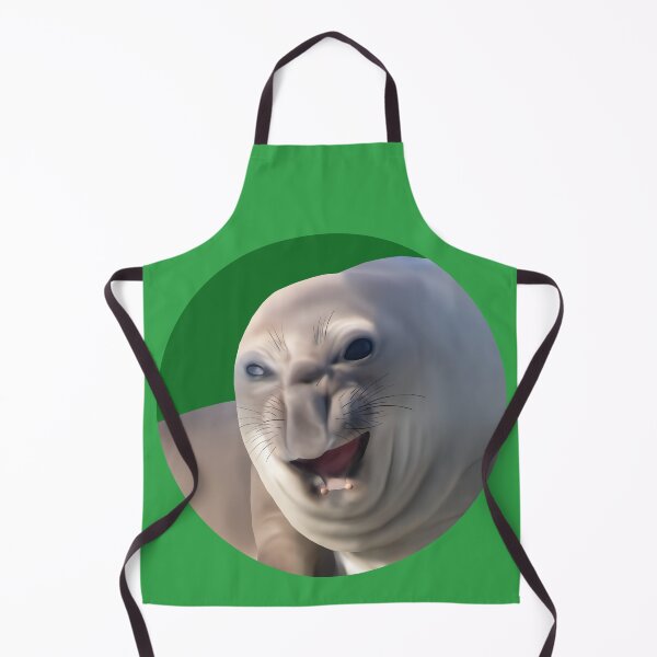Item preview, Grumpy Ihupuku (Elephant Seal) on Green designed and sold by GivernyKate.