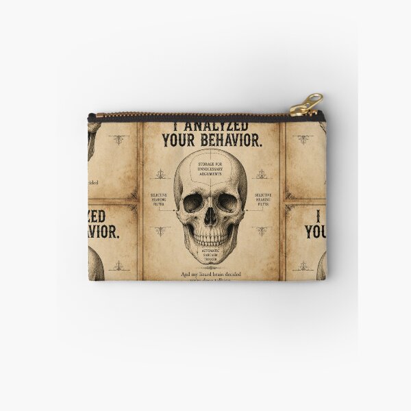 Item preview, I Analyzed Your Behavior | Vintage Lizard Brain Skull Design designed and sold by InnerwayStudio.