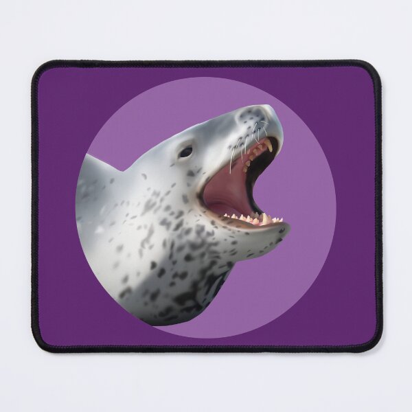 Item preview, Leopard Seal Yawn on Purple designed and sold by GivernyKate.