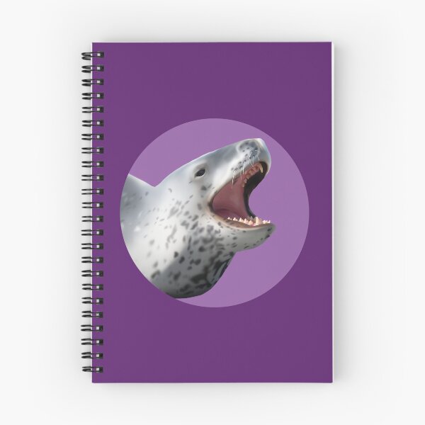 Item preview, Leopard Seal Yawn on Purple designed and sold by GivernyKate.