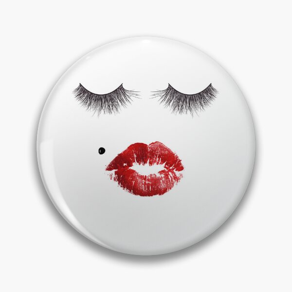 Item preview, black eyelashes and red lip designed and sold by PKK007.