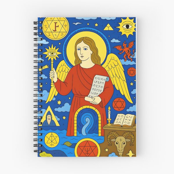 Item preview, Archangel Celestial Symbolic Illustration designed and sold by Peac7e.