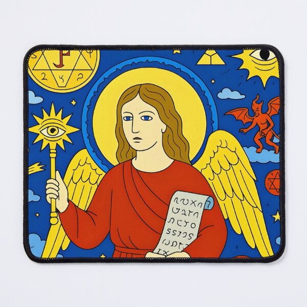 Item preview, Archangel Celestial Symbolic Illustration designed and sold by Peac7e.