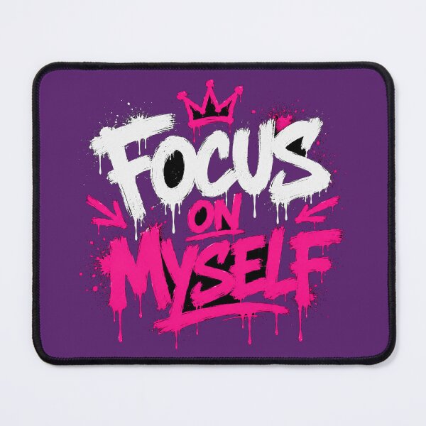 Item preview, FOCUS ON MYSELF Motivational Graffiti Shirt | Urban Style designed and sold by JustResultsCo.
