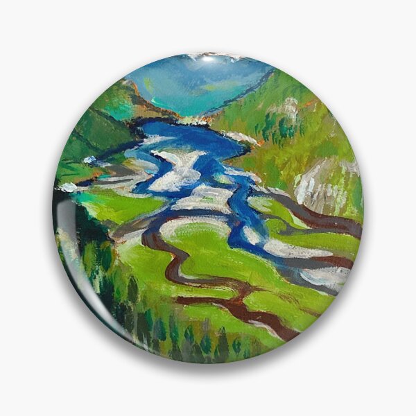 Item preview, Canadian Landscape Mountains, River, Forest designed and sold by helenannestudio.