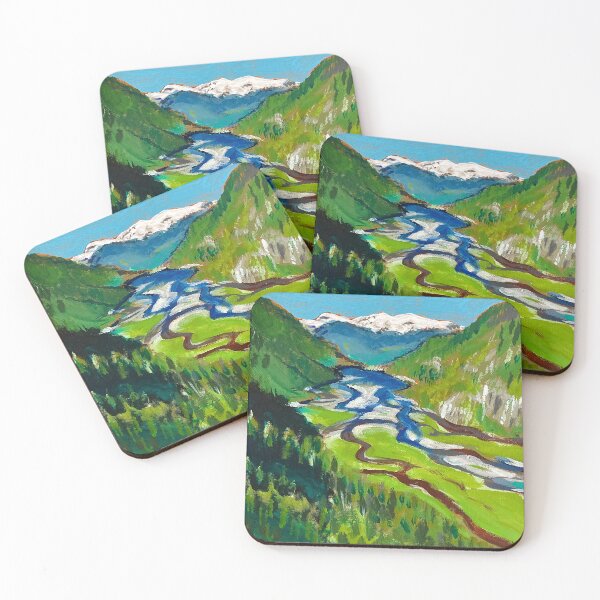 Item preview, Canadian Landscape Mountains, River, Forest designed and sold by helenannestudio.