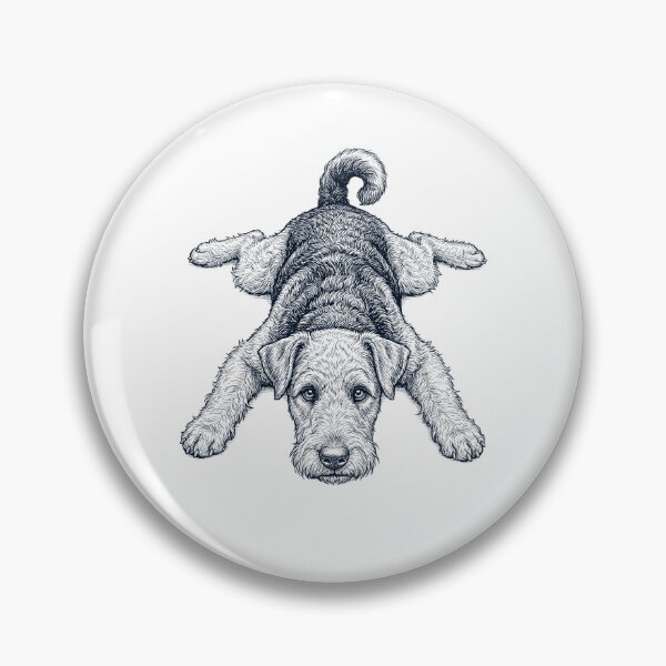 Item preview, Vintage Airedale Terrier Splooting Dog Mom Dad Lover designed and sold by DoodleTortle.