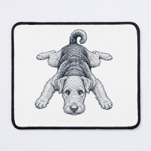Item preview, Vintage Airedale Terrier Splooting Dog Mom Dad Lover designed and sold by DoodleTortle.