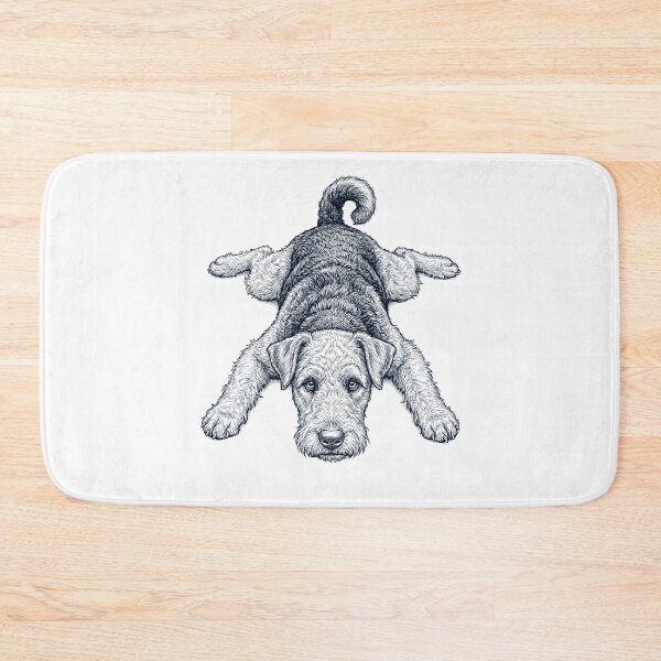 Item preview, Vintage Airedale Terrier Splooting Dog Mom Dad Lover designed and sold by DoodleTortle.