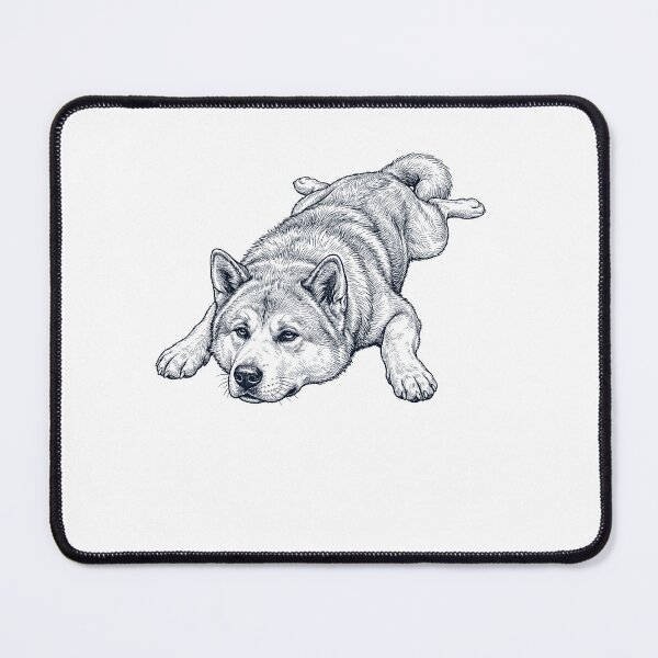 Item preview, Vintage Akita Splooting Dog Mom Dad Lover designed and sold by DoodleTortle.
