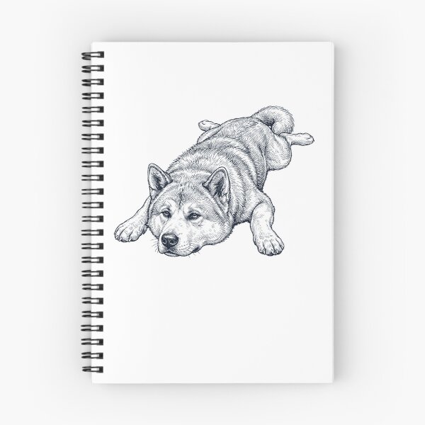 Item preview, Vintage Akita Splooting Dog Mom Dad Lover designed and sold by DoodleTortle.