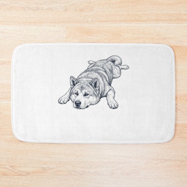 Item preview, Vintage Akita Splooting Dog Mom Dad Lover designed and sold by DoodleTortle.