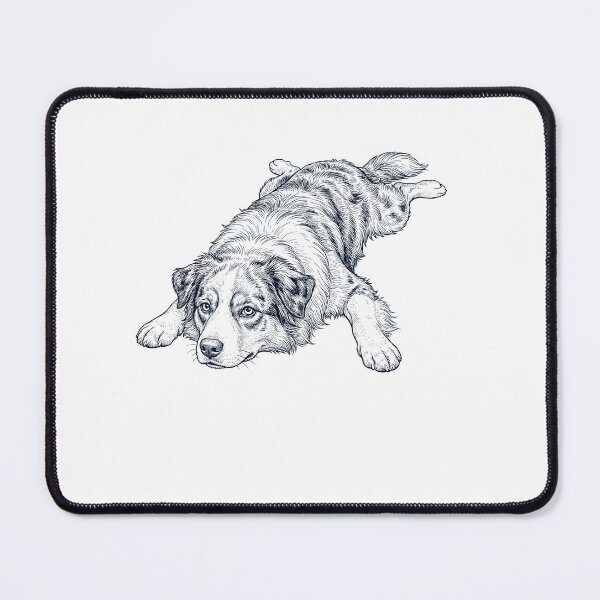 Item preview, Vintage Australian Shepherd Splooting Dog Mom Dad Lover designed and sold by DoodleTortle.