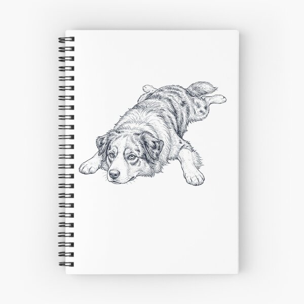 Item preview, Vintage Australian Shepherd Splooting Dog Mom Dad Lover designed and sold by DoodleTortle.