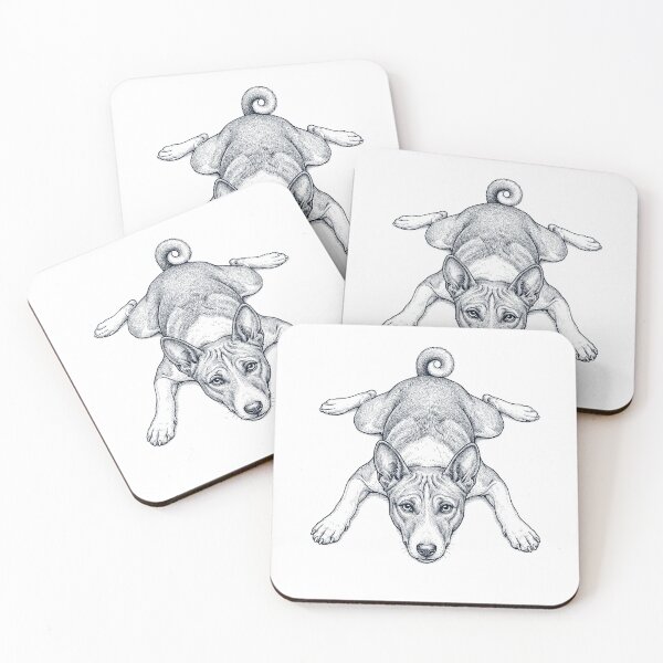 Item preview, Vintage Basenji Splooting Dog Mom Dad Lover designed and sold by DoodleTortle.