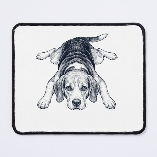Item preview, Vintage Beagle Splooting Dog Mom Dad Lover designed and sold by DoodleTortle.