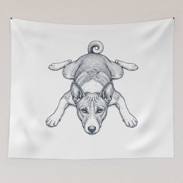 Item preview, Vintage Basenji Splooting Dog Mom Dad Lover designed and sold by DoodleTortle.