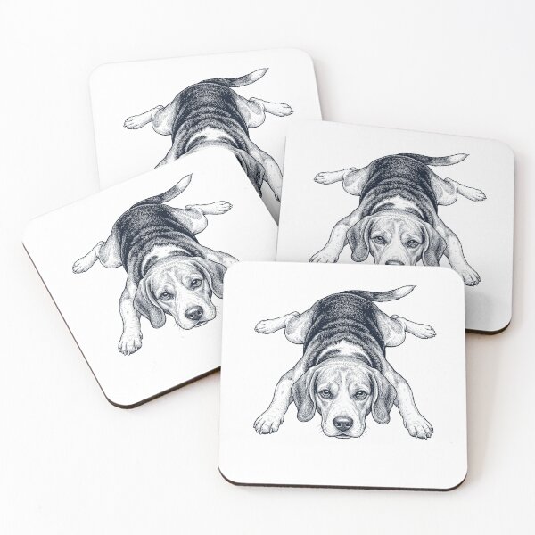 Item preview, Vintage Beagle Splooting Dog Mom Dad Lover designed and sold by DoodleTortle.
