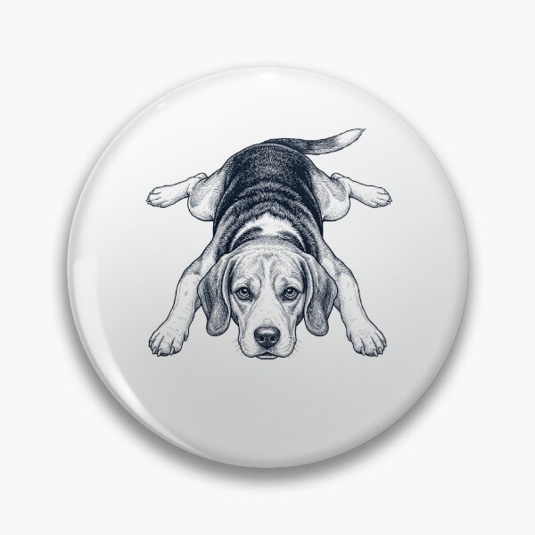 Item preview, Vintage Beagle Splooting Dog Mom Dad Lover designed and sold by DoodleTortle.