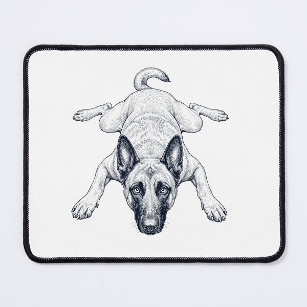 Item preview, Vintage Belgian Malinois Splooting Dog Mom Dad Lover designed and sold by DoodleTortle.