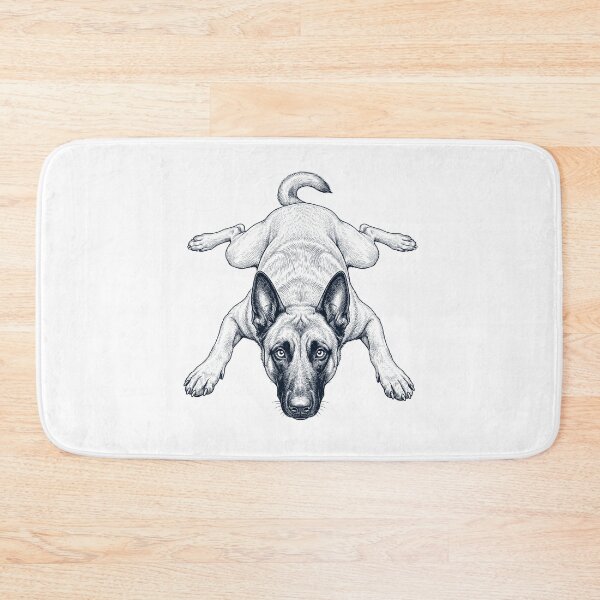 Item preview, Vintage Belgian Malinois Splooting Dog Mom Dad Lover designed and sold by DoodleTortle.