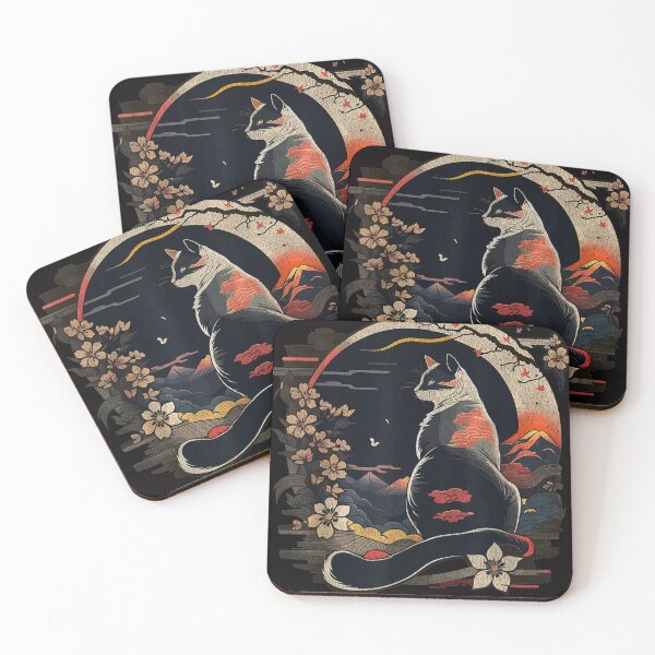 Item preview, Cat Japan Style Funny Cat Gift Retro Vintage Funny Cat designed and sold by valery-kenz.