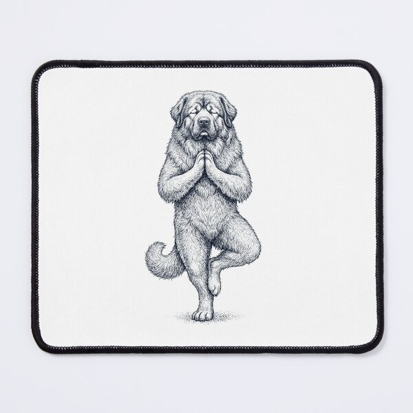 Item preview, Vintage Caucasian Shepherd Dog Yoga Tree Pose Dog Mom Lover designed and sold by TerryConnells.