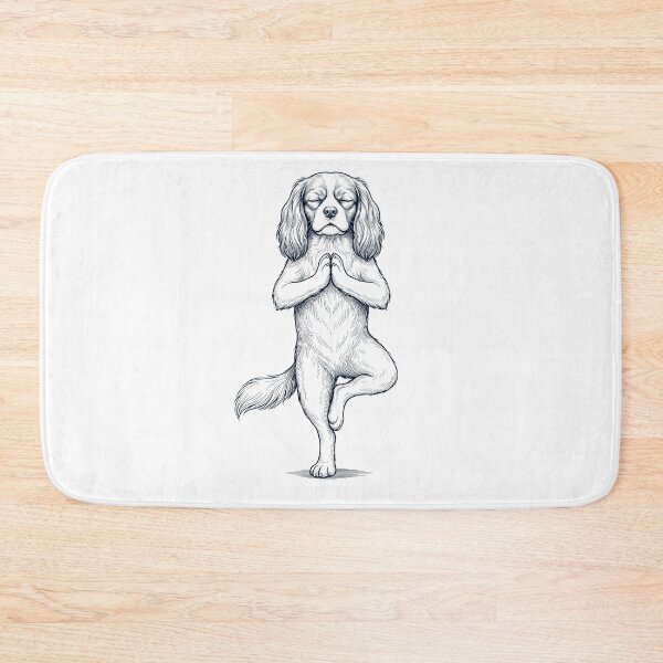 Artikelvorschau, Vintage Cavalier King Charles Spaniel Yoga Baum Pose Hundemama Liebhaber entworfen und verkauft von TerryConnells.