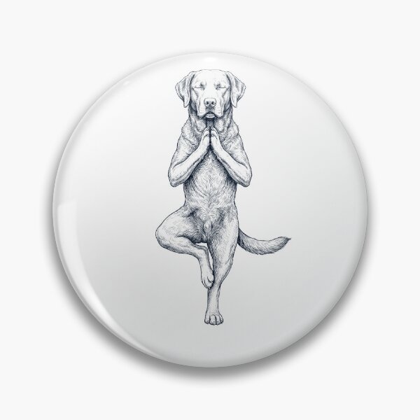 Item preview, Vintage Chesapeake Bay Retriever Yoga Tree Pose Dog Mom Lover designed and sold by TerryConnells.