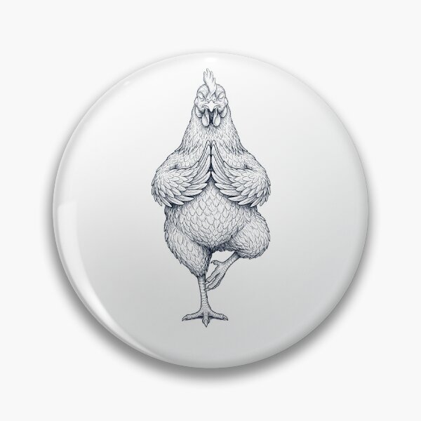 Item preview, Vintage Chicken Yoga Tree Pose Animal Lover designed and sold by TerryConnells.