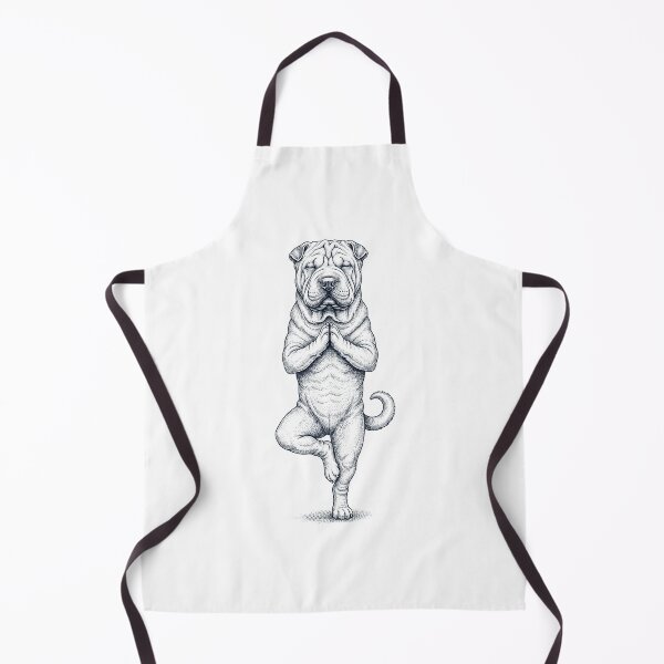 Item preview, Vintage Chinese Shar Pei Yoga Tree Pose Dog Mom Lover designed and sold by TerryConnells.
