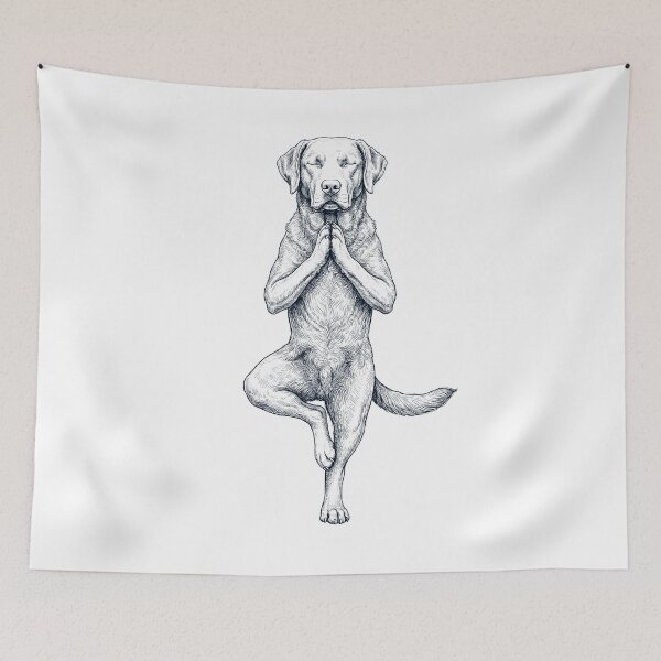Item preview, Vintage Chesapeake Bay Retriever Yoga Tree Pose Dog Mom Lover designed and sold by TerryConnells.