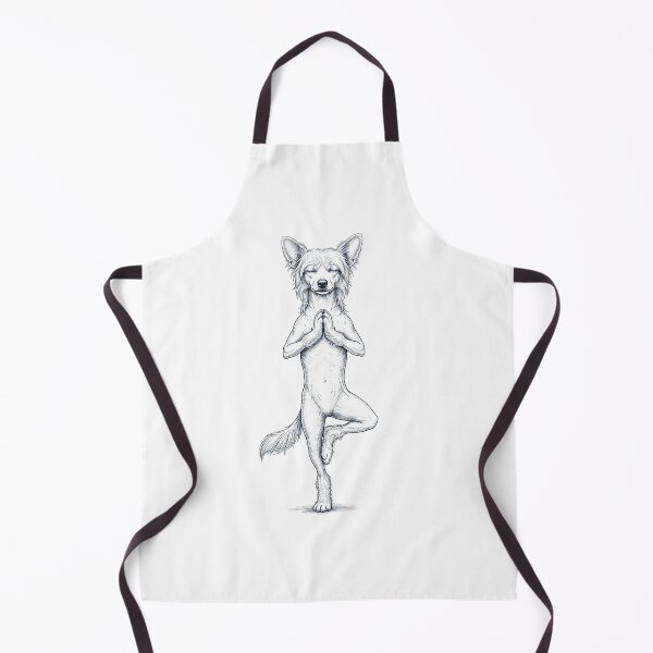 Item preview, Vintage Chinese Crested Dog Yoga Tree Pose Dog Mom Lover designed and sold by TerryConnells.