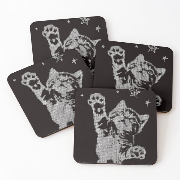 Item preview, Y2K Cat Jumping Stars Silly 90s 2000s designed and sold by valery-kenz.