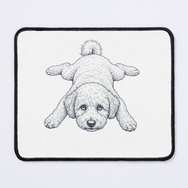 Item preview, Vintage Bichon Frise Splooting Dog Mom Dad Lover designed and sold by DoodleTortle.