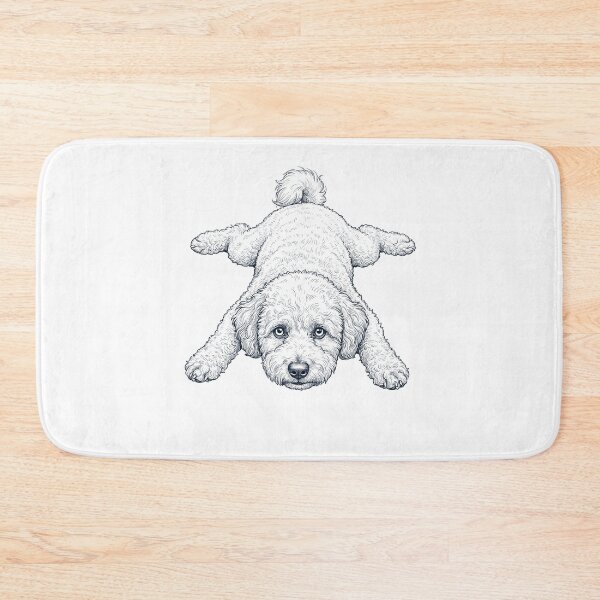 Item preview, Vintage Bichon Frise Splooting Dog Mom Dad Lover designed and sold by DoodleTortle.