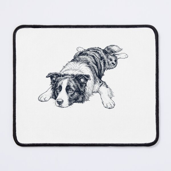 Item preview, Vintage Border Collie Splooting Dog Mom Dad Lover designed and sold by DoodleTortle.
